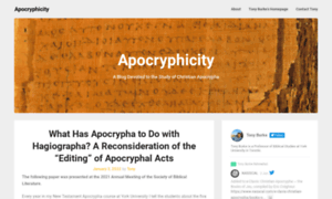 Apocryphicity.ca thumbnail