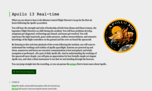 Apollo13realtime.org thumbnail