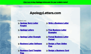 Apologyletters.com thumbnail