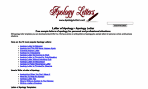 Apologyletters.net thumbnail