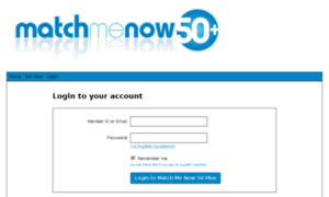 App.matchmenow50plus.co.uk thumbnail