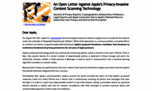 Appleprivacyletter.com thumbnail