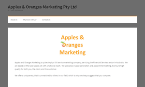 Applesandoranges.marketing thumbnail