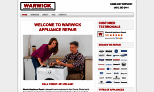 Appliancerepairwarwickri.com thumbnail