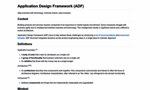 Applicationdesignframework.com thumbnail