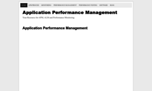 Applicationperformancemanagement.org thumbnail