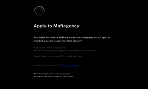 Apply.mafiagency.co thumbnail