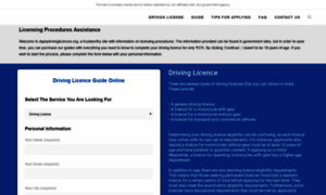 Applydrivinglicences.org thumbnail