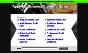 Applyforbusinesscreditcard.com thumbnail