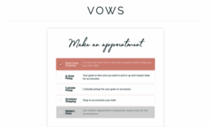 Appointment.vowsbridal.com thumbnail