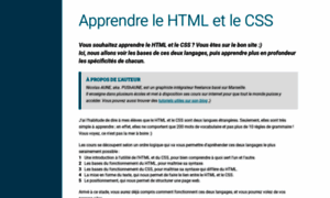 Apprendre-html-et-css.com thumbnail