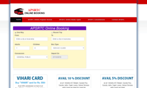 Apsrtconlinebooking.co.in thumbnail