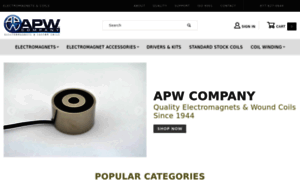 Apwelectromagnets.com thumbnail