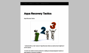 Aqua.recoverytactics.com thumbnail