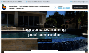 Aquabluecustompools.com thumbnail