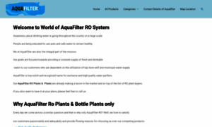 Aquafilter.co.in thumbnail