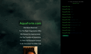 Aquaforte.com thumbnail