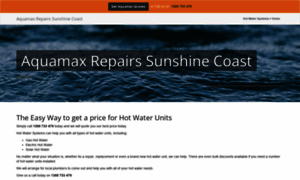 Aquamaxrepairssunshinecoast.hot-water-systems.com.au thumbnail