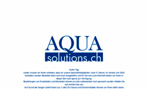 Aquasolutions.ch thumbnail