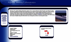 Aquatictestinglabs.com thumbnail