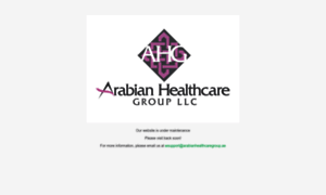 Arabianhealthcaregroup.com thumbnail