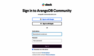 Arangodb-community.slack.com thumbnail