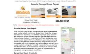 Arcadiacagaragedoors.com thumbnail
