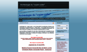 Archeologie-copier-coller.com thumbnail