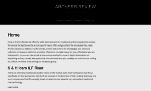 Archers-review.com thumbnail