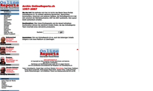 Archiv.onlinereports.ch thumbnail