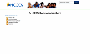 Archive.azahcccs.gov thumbnail
