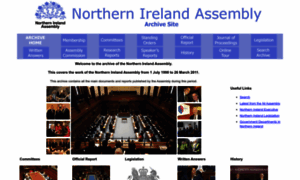 Archive.niassembly.gov.uk thumbnail