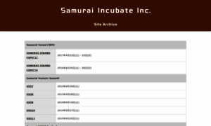 Archive.samurai-incubate.asia thumbnail