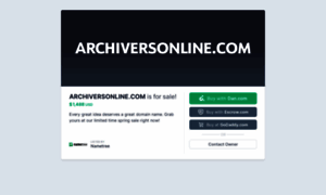 Archiversonline.com thumbnail