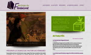 Archivesdufeminisme.fr thumbnail