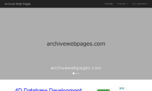 Archivewebpages.com thumbnail