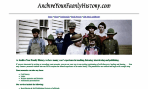 Archiveyourfamilyhistory.com thumbnail