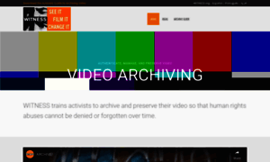 Archiving.witness.org thumbnail