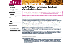 Archiwebture.citechaillot.fr thumbnail