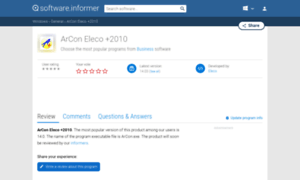 Arcon-eleco-2010.software.informer.com thumbnail
