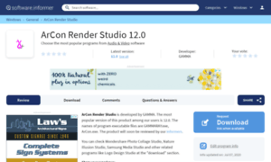 Arcon-render-studio.software.informer.com thumbnail