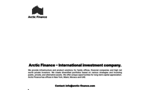 Arctic-finance.com thumbnail