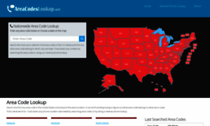 Areacodeslookup.net thumbnail