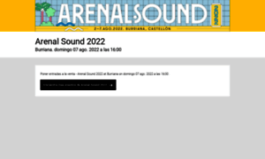 Arenalsound.seetickets.com thumbnail