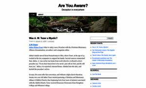 Areyouaware.wordpress.com thumbnail