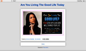 Areyoulivingthegoodlifetoday.blogspot.com thumbnail