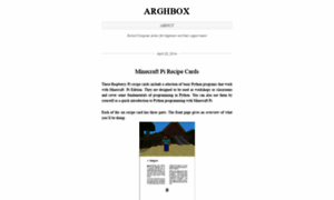 Arghbox.wordpress.com thumbnail
