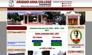 Arignarannacollege.com thumbnail