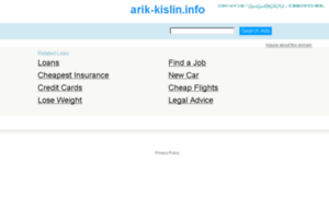 Arik-kislin.info thumbnail