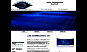 Arisinvestigations.com thumbnail
